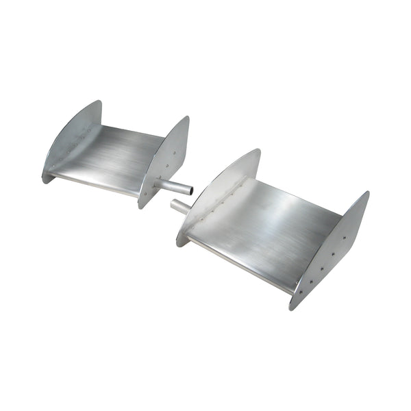 C42-127-A_1 Aluminum Front Canard Wings Inner and Outer Tips 12 Inch A Style