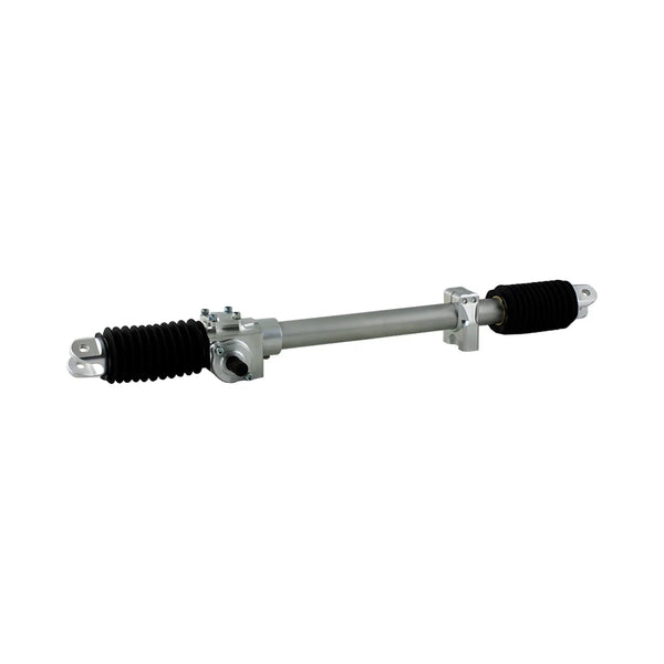 C42-332-LH-FS-38C-38-V-19.5 20:1 Ratio, Stiletto Gen2 Pro-Box Rack N Pinion, LH Drive Pointing to Front of Car 3 8 Inch Clevis: 38 Degree: Bolt Vertical 19-1 2 Inch