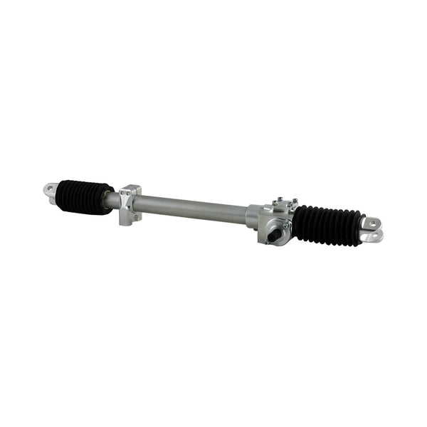 C42-332-RH-FS-38C-0-H-19.5 20:1 Ratio, Stiletto Gen2 Pro-Box Rack N Pinion, RH Drive Pointing to Front of Car 3 8 Inch Clevis: Zero Degree: Bolt Horizontal 19-1 2 Inch