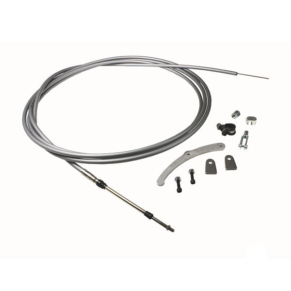 C42-509_4_8b2bbcf3-0a94-499d-ba62-21708b2ac917 Silver Jacket Chute Control Cable Kit Single 180 Inch 15 Foot