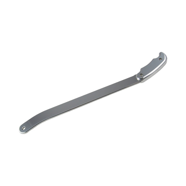 C42-512-D1 Polished Billet Aluminum Brake / Control Lever, with Billet Grips 18 Inches Long: 1 4 Inch Thick Polished