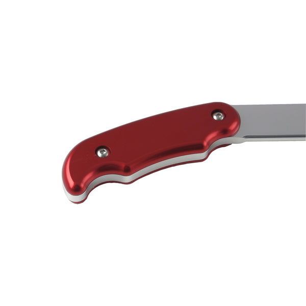 C42-514_2 Polished Billet Aluminum Brake / Control Lever, with Billet Grips 18 Inches Long: 1 4 Inch Thick Red