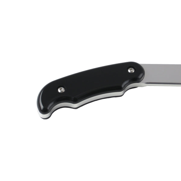 C42-517_2 Polished Billet Aluminum Brake / Control Lever, with Billet Grips 18 Inches Long: 1 4 Inch Thick Black