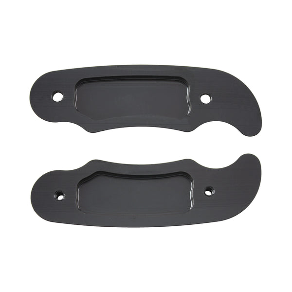 C42-517_4 Polished Billet Aluminum Brake / Control Lever, with Billet Grips 18 Inches Long: 1 4 Inch Thick Black