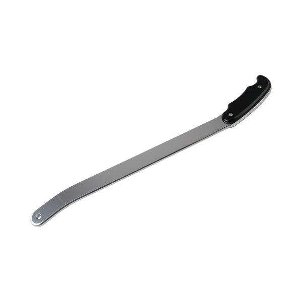 C42-537 Polished Billet Aluminum Brake / Control Lever, with Billet Grips 12 Inches Long: 1 4 Inch Thick Black