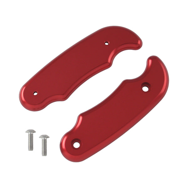 C42-541-D1 Billet Aluminum Brake / Control Lever Grips with Hardware 1 4 Inch Red