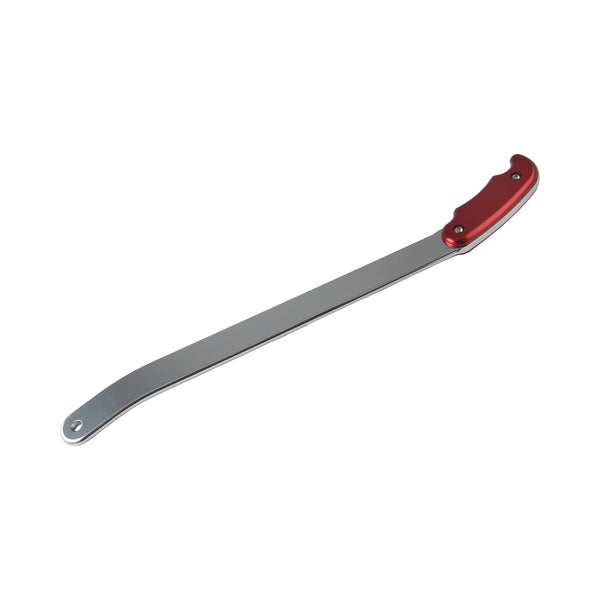 C42-564-D1 Polished Billet Aluminum Brake / Control Lever, with Billet Grips 20 Inches Long: 5 16 Inch Thick Red