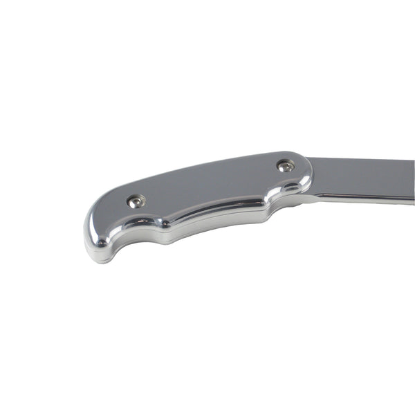 C42-672-1 Polished Billet Aluminum Brake / Control Lever, with Billet Grips 26 Inches Long: 5 16 Inch Thick Polished