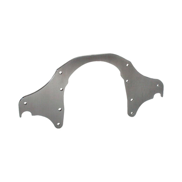 C52-555_1 Aluminum Profiled Front Motor Plate Big Block Chevy 1 4 Inch Thick: 1-3 8 Inch Notch