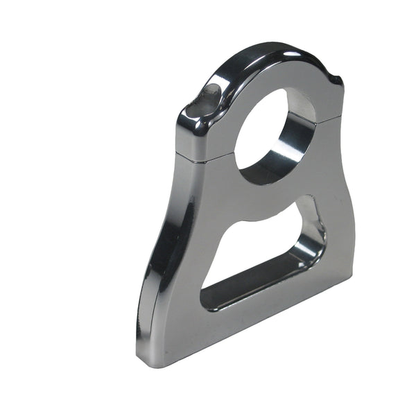 C72-168_1 Billet Aluminum Polished Neck Mount. Includes Stainless Steel Hardware 1.3 Inch Neck Mount. Fits 4-1 4 Inch Bottle