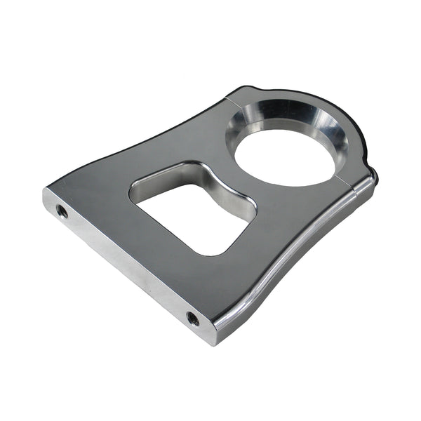 C72-175_7 Billet Aluminum Polished Neck Mount. Includes Stainless Steel Hardware 1.600 Inch Neck Mount. Fits 5-1 4 Inch Bottle