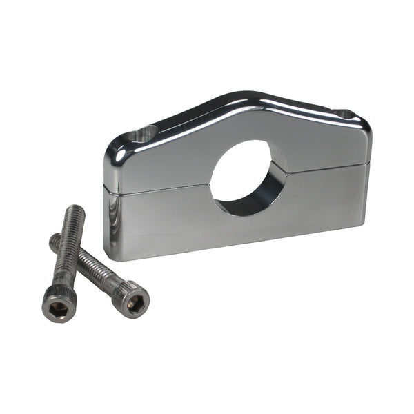 C72-302_1 Billet Aluminum Bar Mount. Includes Stainless Steel Hardware 1 Inch Polished