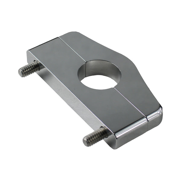 C72-302_6 Billet Aluminum Bar Mount. Includes Stainless Steel Hardware 1 Inch Polished