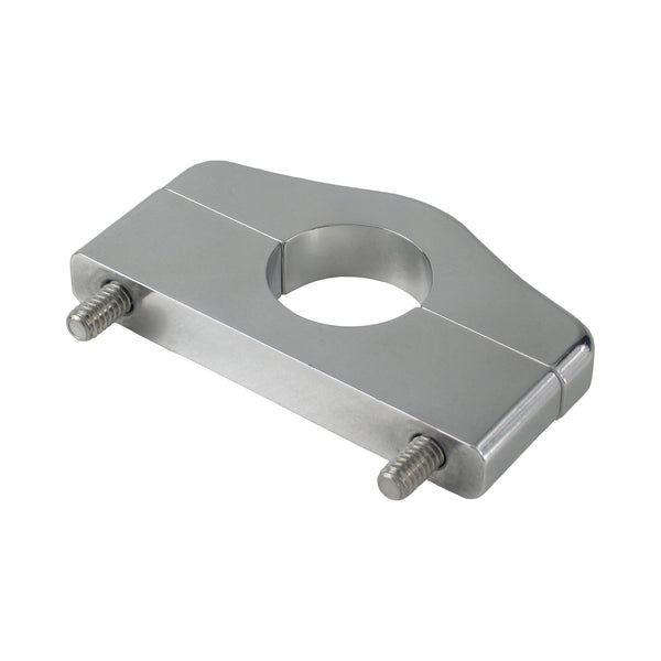 C72-303_6 Billet Aluminum Bar Mount. Includes Stainless Steel Hardware 1-1 8 Inch Polished