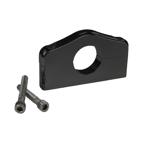 C72-303_BLK Billet Aluminum Bar Mount. Includes Stainless Steel Hardware 1-1 8 Inch Brilliance Black