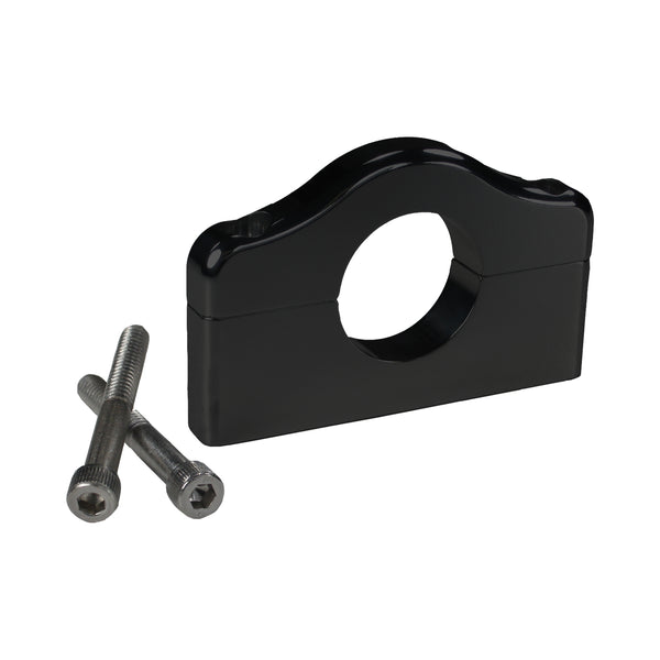 C72-304_BLK Billet Aluminum Bar Mount. Includes Stainless Steel Hardware 1-1 4 Inch Brilliance Black