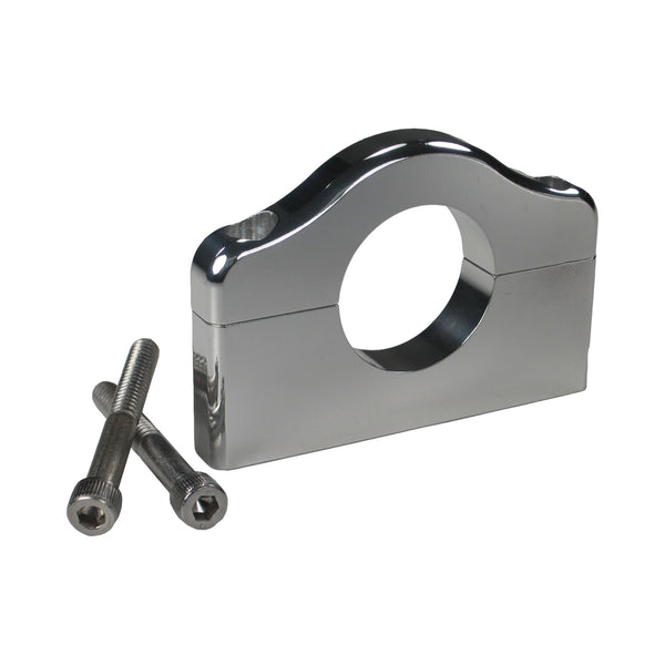 C72-305_1 Billet Aluminum Bar Mount. Includes Stainless Steel Hardware 1-3 8 Inch Polished