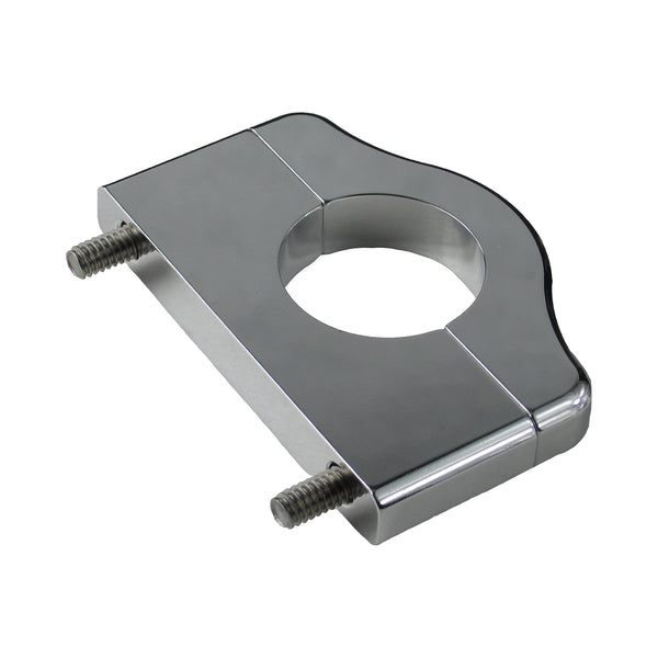 C72-305_6 Billet Aluminum Bar Mount. Includes Stainless Steel Hardware 1-3 8 Inch Polished