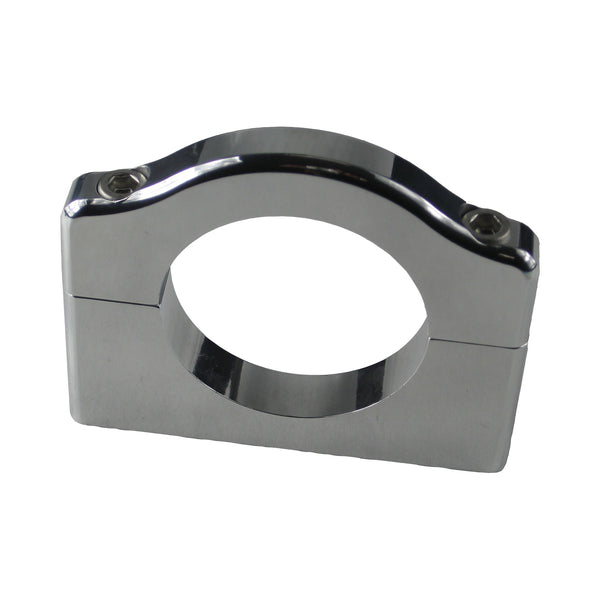 C72-322_7 Billet Aluminum Universal Clamp. Includes Stainless Steel Hardware 2.010 Inch - Also fits small Fox and small King shock reservoirs Polished