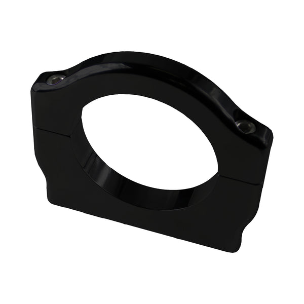 C72-324-BLK_3 Billet Aluminum Universal Clamp. Includes Stainless Steel Hardware 2.437 Inch - Also fits Sway-a-way (Race Runner) shock reservoirs Brilliance Black