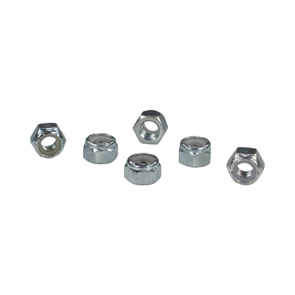 C73-035_1 Plated Steel Nylock Nuts, Grade 5 Full Height 5 16-24: Pack of 6