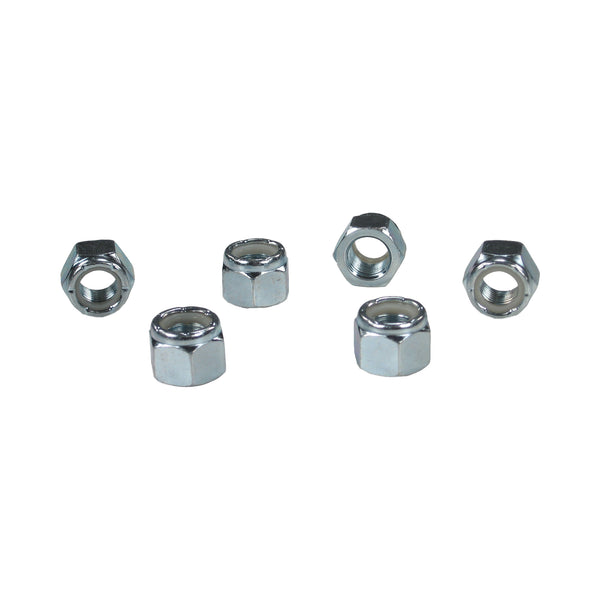 C73-041_1 Plated Steel Nylock Nuts, Grade 5 Full Height 1 2-20: Pack of 6