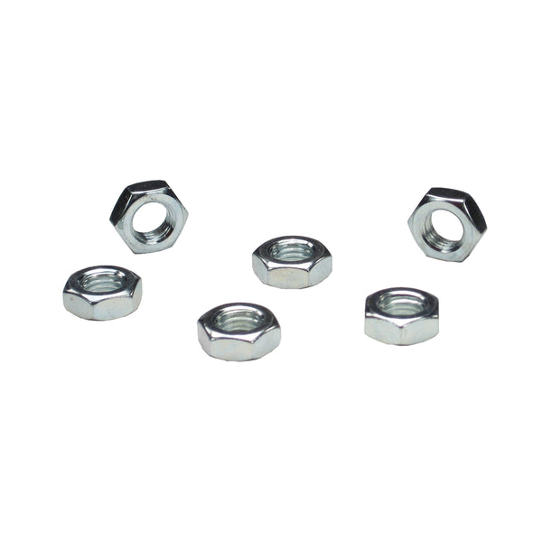 C73-055_1 Plated Steel Jam Nuts, Grade 5 Left Hand 5 16-24: Pack of 6