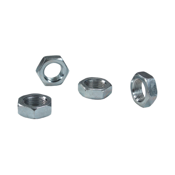 C73-065_1 Plated Steel Jam Nuts, Grade 5 Left Hand 3 4-16: Pack of 4