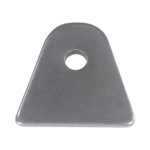 C73-095-main 1/4 Inch Hole, 1/8 Inch Thick, 7/8 Inch Hole Height, Mild Steel Flat Weld Tab