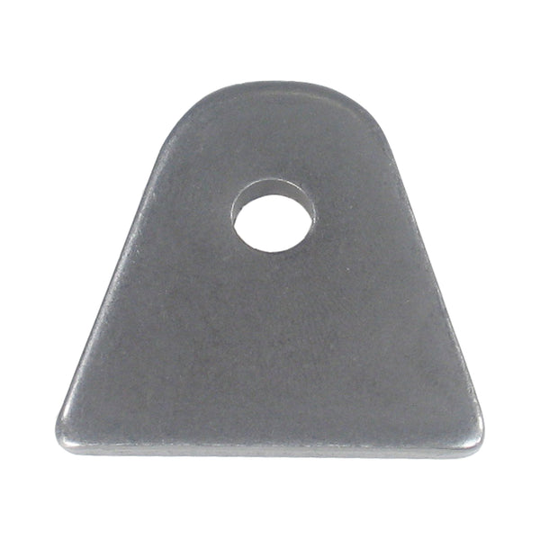 C73-095 1/4 Inch Hole, 1/8 Inch Thick, 7/8 Inch Hole Height, Mild Steel Flat Weld Tab Each