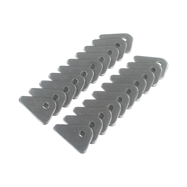 C73-098-20_1 1/4 Inch Hole, 1/8 Inch Thick, 11/16 Inch Hole Height, Mild Steel Flat Weld Tab Bag of 20