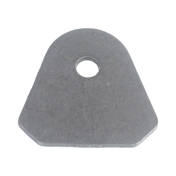 C73-103-CLIP 1/4 Inch Hole, 3/32 Inch Thick, 15/16 Inch Hole Height, Mild Steel Flat Weld Tab Each