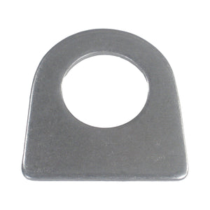 C73-105-CLIP 1-3/16 Inch Hole, 1/8 Inch Thick, 1-3/8 Inch Hole Height, Mild Steel Flat Weld Tab