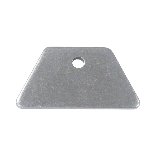 C73-107-CLIP 3/16 Inch Hole, 1/8 Inch Thick, 3/4 Inch Hole Height, Mild Steel Flat Weld Tab