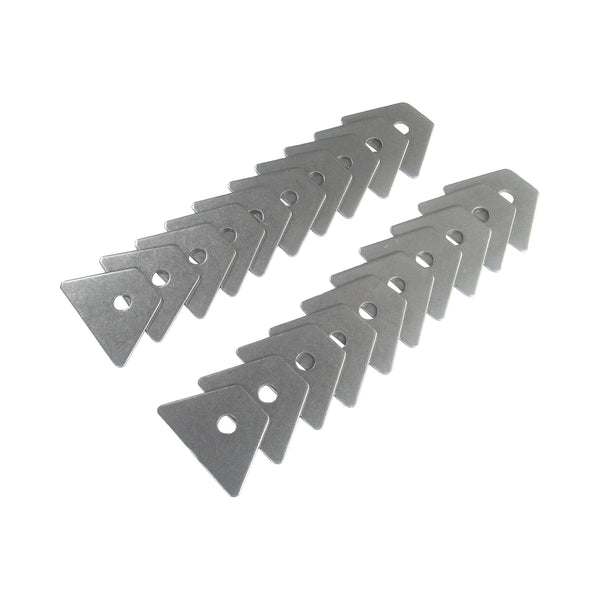 C73-110-20_1 3/8 Inch Hole, 3/32 Inch Thick, 7/8 Inch Hole Height, Mild Steel Flat Weld Tab Bag of 20