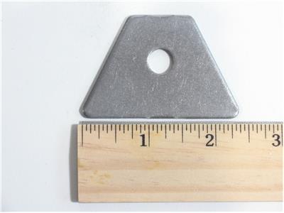 C73-110-RULER 3/8 Inch Hole, 3/32 Inch Thick, 7/8 Inch Hole Height, Mild Steel Flat Weld Tab