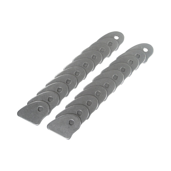 C73-114-20_1 3/8 Inch Hole, 1/8 Inch Thick, 1-3/16 Inch Hole Height, Mild Steel Flat Weld Tab Bag of 20