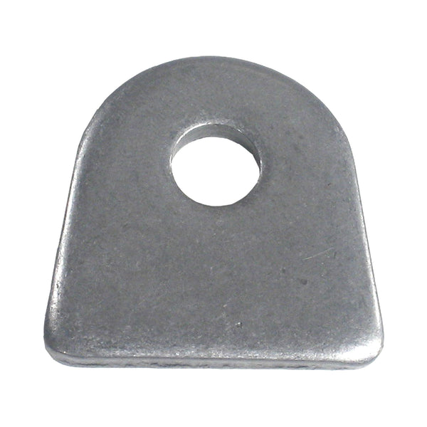 C73-115-CLIP_a544f3b8-ee86-4ecf-a15d-3a14eafce583 3/8 Inch Hole, 3/16 Inch Thick, 7/8 Inch Hole Height, Mild Steel Flat Weld Tab Each