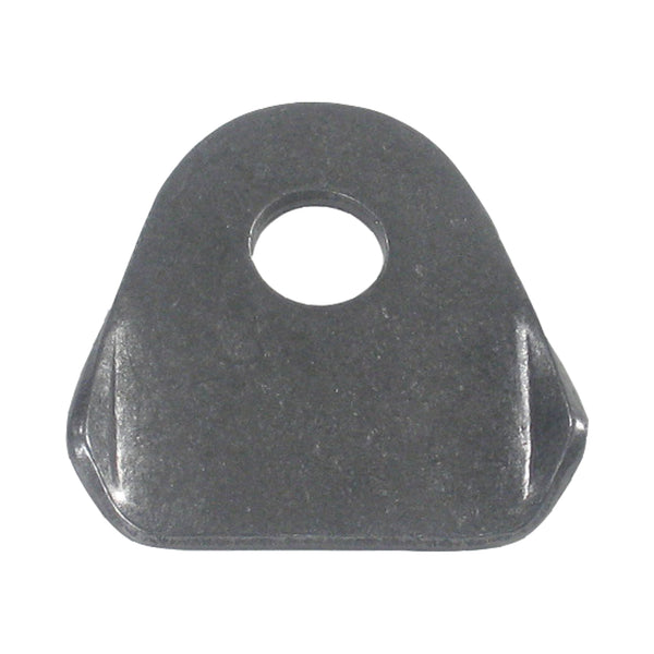 C73-119-CLIP 3/8 Inch Hole, 3/32 Inch Thick, 15/16 Inch Hole Height, Mild Steel Bent Weld Tab Each