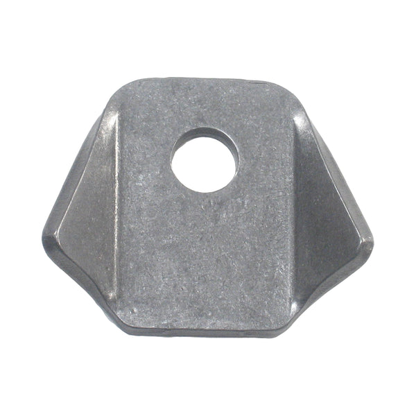 C73-120-CLIP 3/8 Inch Hole, 1/8 Inch Thick, 1 Inch Hole Height, Mild Steel Bent Weld Tab Each