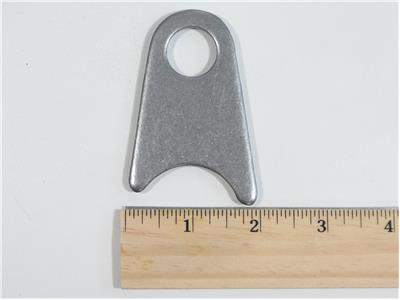 C73-147-RULER 3/4 Inch Hole, 3/16 Inch Thick, 1-3/4 Inch Hole Height, 1-5/8 Inch Tube, Mild Steel Radius Weld Tab