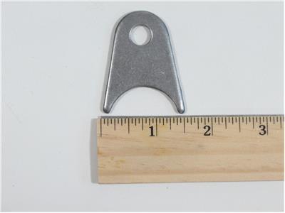 C73-150-RULER 3/8 Inch Hole, 1/8 Inch Thick, 15/16 Inch Hole Height, 1-1/4 Inch Tube, Mild Steel Radius Weld Tab