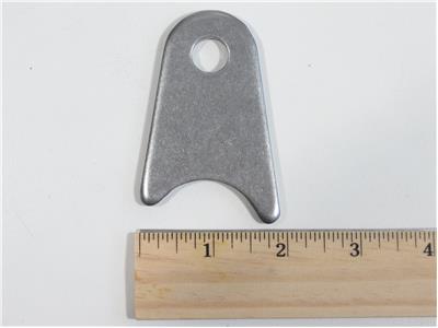 C73-151-RULER 1/2 Inch Hole, 3/16 Inch Thick, 1-3/4 Inch Hole Height, 1-5/8 Inch Tube, Mild Steel Radius Weld Tab