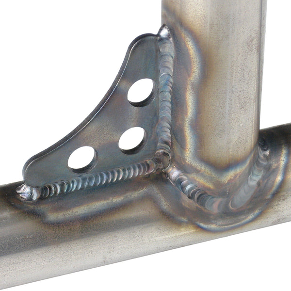 C73-153-4_6 1/8 Inch Thick, 1-7/8 Inch Legs, With Holes, Mild Steel Weld Gusset