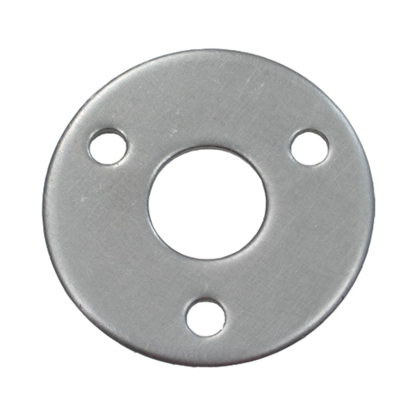 C73-163_1_72b5556e-e4a2-476e-adac-e1d70a3c3366 3 1/4 Inch Holes on 1.750 Inch Bolt Circle, 1/8 Inch Thick, Fits 7/8 Inch Tube, Mild Steel 3 Bolt Steering Weld Flange