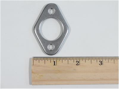 C73-164-RULER 1/4 Inch Holes, 3/16 Inch Thick, Fits 1 Inch Tube, Mild Steel Frame Weld Flange