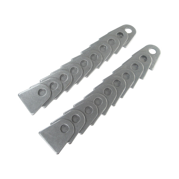 C73-185-20_1 1/2 Inch Hole, 1/8 Inch Thick, 1-5/16 Inch Hole Height, Mild Steel Flat Weld Tab Bag of 20