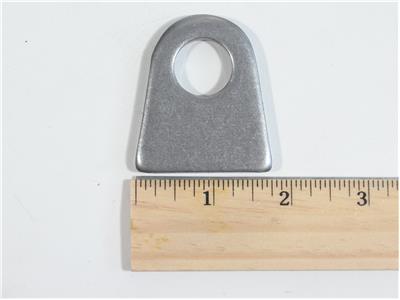 C73-187-RULER 3/4 Inch Hole, 1/4 Inch Thick, 1-3/8 Inch Hole Height, Mild Steel Flat Weld Tab