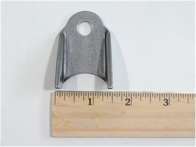 C73-201-RULER 3/8 Inch Hole, 1/8 Inch Thick, 1-3/16 Inch Hole Height, 1-1/4 Inch Tube, Chromoly Bent Weld Tab, 4130N