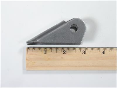 C73-204-RULER 3/8 Inch Hole, 3/4 Inch Hole Height, 2-3/4 Inch Long, .500 Inch Inside Width, Chromoly Radius Rod Weld Tab, 4130N